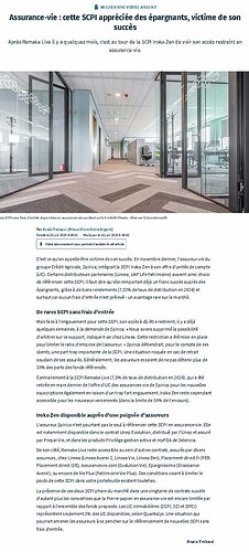 Assurance-vie _ cette SCPI appréciée des épargnants, victime de son succès _ Investir