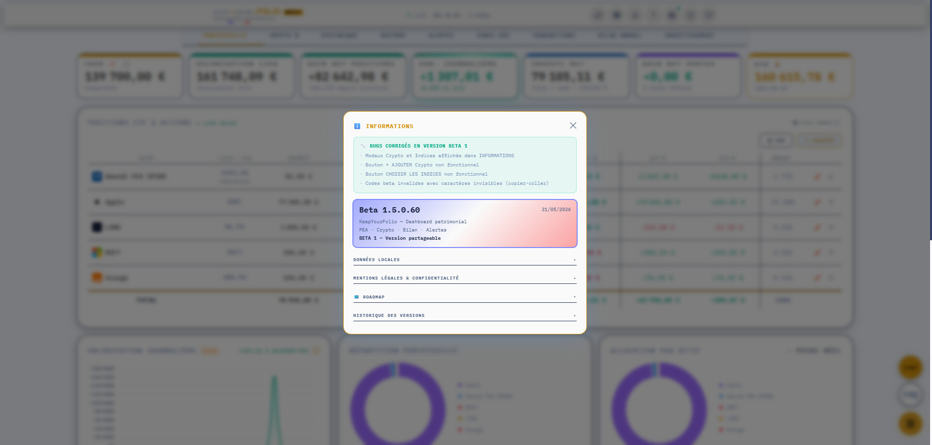 KYF - Keep Your Folio - Dashboard patrimonial 100% local, open-source ...
